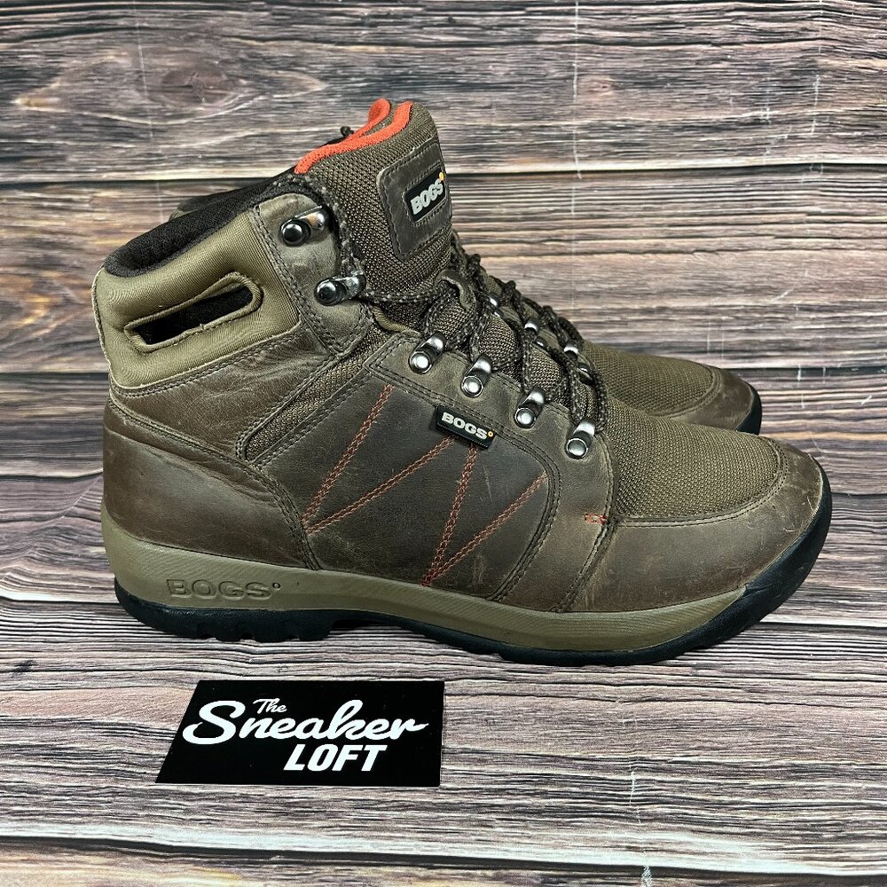 Bogs Bend Men's Brown Mid Leather Hiking Boots‎